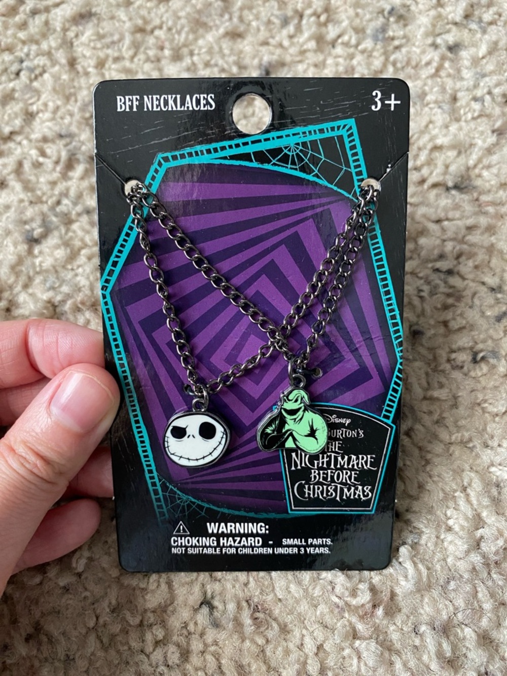 Disney “The Nightmare Before Christmas” Friendship Necklaces (Pack of 2)